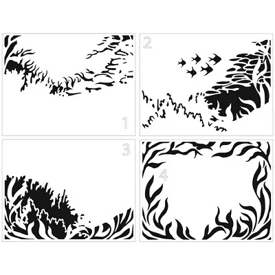 Crafters Workshop Layered Stencil - Sea Paradise - 8.5  X 11  - 4 Part • £13.89