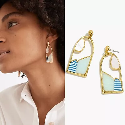 New Madewell Patchwork Stone Earrings  • $33