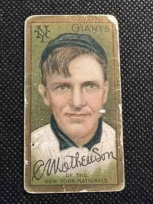 1911 T205 *ERROR* Christy Mathewson Blank Back Vintage Original • $1250