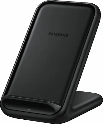 USED Samsung Wireless Charger Stand 15w Fast Qi Charge EP-N5200 Galaxy IPhone • $39.97