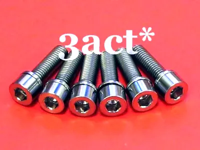 6 Pcs M5 X 18mm Titanium / Ti Bolts W/ Ti Washer Fit Thomson Elite X4 Stem • $33