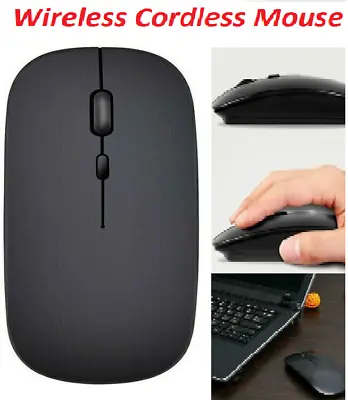 2.4GHz Wireless Cordless Mouse Mice Optical Scroll For PC Laptop Computer + USB • £3.63