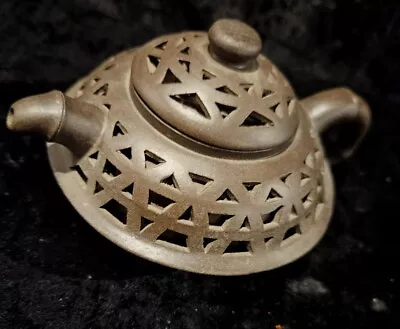 Vintage Chinese Yixing Clay Terracotta Teapot Exquisite Teaware Art • $99