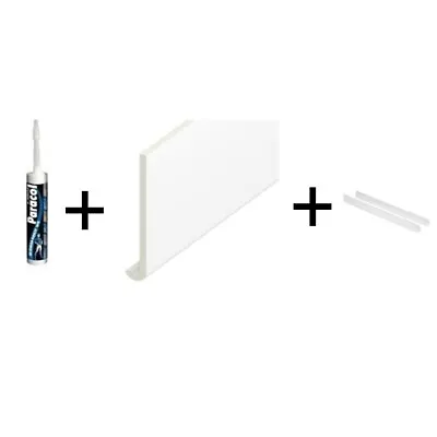 UPVC Square Window Board Cill With Fitting Kit End Cap 1 Metre Length White • £2.99
