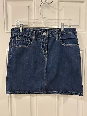 J Crew  Denim Mini Skirt Dark Wash Style 82722 Size 29 • $12