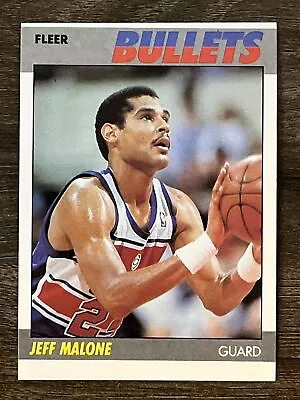 Jeff Malone 1987 Washington Bullets 87-88 Fleer Nba Basketball #67/132 Fresh • $1.04