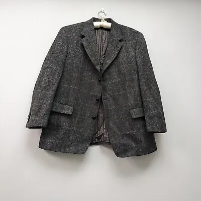 Vintage Harris Tweed  Check Sports Blazer Jacket 44 Short Barutti • £29.50