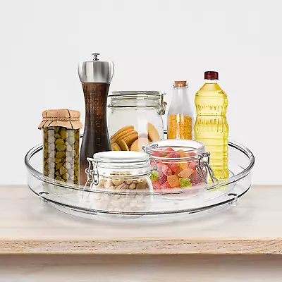 Turntable Lazy Susan Organizer - 360° Rotating Round Clear Lazy Susan Organizer  • $15.93