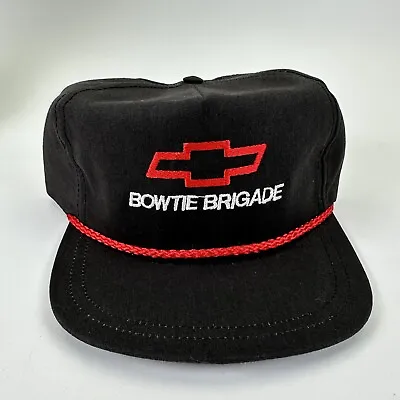 NEW Vintage Chevrolet Bowtie Brigade Rope Hat Made In USA Snapback NOS • $29.99