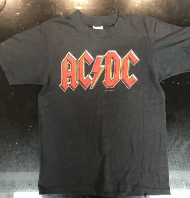 AC/DC Official Back In Black Tour T- Shirt 1980 Very Good Condition. • £75