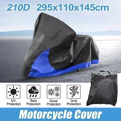 2 In 1 Motorcycle Cover For Harley Street Road King Glide Special Trike Blue  • $31.48