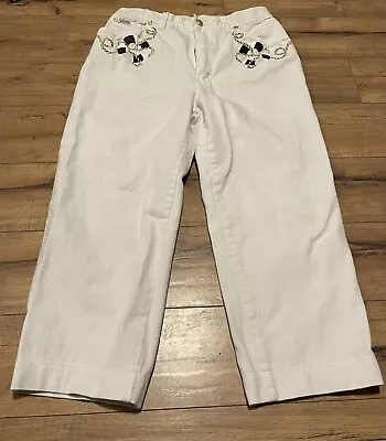 ESCADA Pants White Jeans Denim Margarita Ley Made In Italy Cotton Size 38 ~ EUC • $39.99