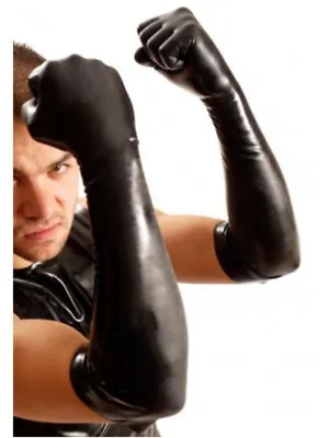 Rubber Latex Elbow Gloves Gay Fetish Interest • £25