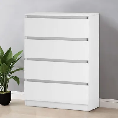 Chest Of Drawers Bedroom Furniture 4 Drawer Storage Bedside Table Cabinet White • £93.95