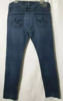 Adriano Goldschmied Matchbox Jeans  34 X 33 Dark Stretch Slim Denim Straight AG • $34.99