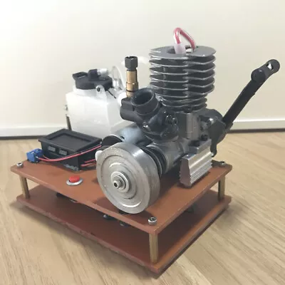 Mini 2-Stroke Gasoline Engine Model Toy Petrol Engine Mixture Nitro DC Generator • $199
