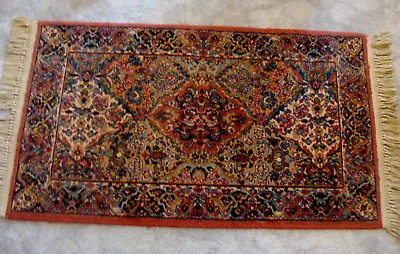 2.5' X 4.3' Authentic Karastan #717 Multicolor Panel Kirman Wool Area Rug Runner • $165