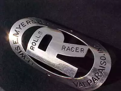 Rolls Racer Valparaiso IND Bicycle Head Badge Name Plate Emblem Balloon Tire Nos • $75