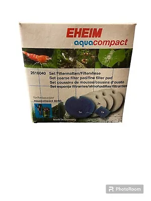 2 X Eheim 2616040 Aqua Compact Foam Set. Includes 2 Packs Of Foams. • £0.99