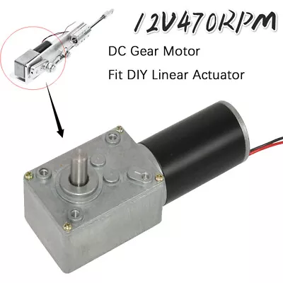 DC Gear Motor 12V 470Rpm With Electric Gearbox Reducer High Torque For DIY • $33.99