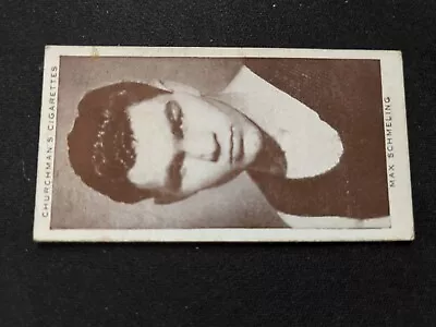 1938 Churchman's Boxing Personalities Card # 34 Max Schmeling HOF (VG) • $9.95