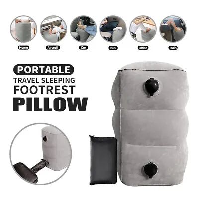 $17.99 • Buy Inflatable Foot Rest Travel Air Pillow Cushion Office Home Leg Footrest Relax AU