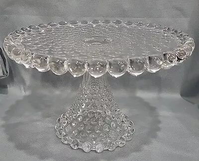 Vintage Duncan Miller Hobnail Cake Stand Pedestal Plate 115  Mint GORGEOUS  • $149.99