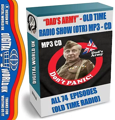 Dad's Army Classic OLD TIME RADIO SHOW 74 Episodes AUDIO MP3 CD OTR • £4.85