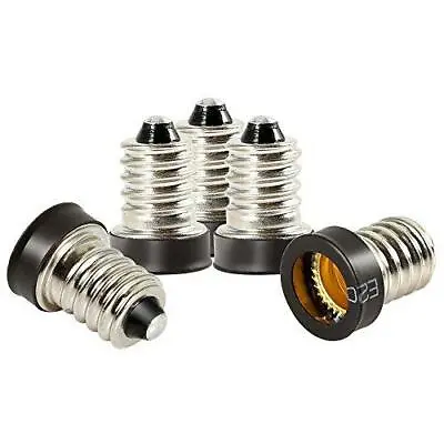 Electop 5 Pack E14 To E12 Adapter Converters Light Sockets Lamp Holder • $13.59