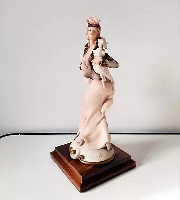 Vintage Signed B Merli Capodimonte Porcelain Figurine Of Lady With White Stole   • £18