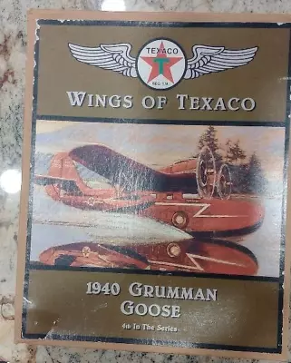 1940 Grumman Goose Wings Of Texaco No. 4 Airplane Die Cast Coin Bank 1:48 Scale • $9