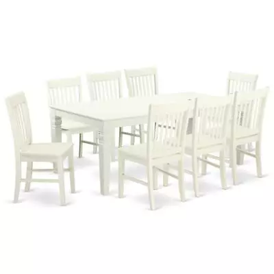 Dining Room Set Linen White LGNO9-LWH-W • $988.95