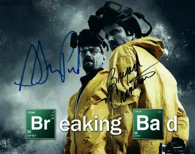 Aaron Paul Bryan Cranston Signed 8x10 Photo MUST SEE Very Nice Autographed + COA • $73.52