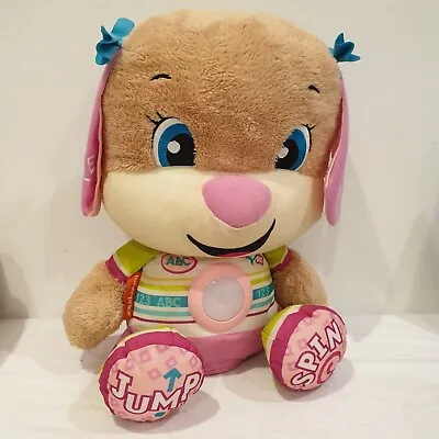 Fisher Price Laugh And Learn Smart Stages Interactive Sis Pink Teddy Bear Toy • $25.99