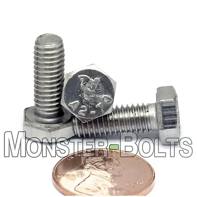 M6-1.00 X 16mm  Stainless Steel Hex Cap Bolt / Screw Coarse DIN 933 Tap A2 18-8 • $5.67