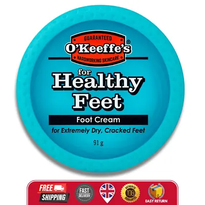 O'Keeffe's Healthy Feet 91g | CRACKED SPLIT SKIN O KEEFES FOOT CREAM • £8.29