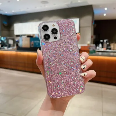 For IPhone 15 14 13 12 11 Pro Max XR 8 Plus Bling Glitter Shockproof Case Cover • $6.59