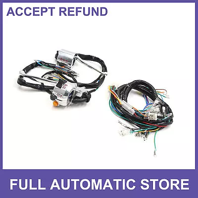 Motorcycle Handlebar Turn Signal Light Control Switch Set Custom For Honda JH70 • $31.34