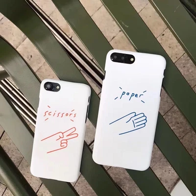 $2.99 • Buy Cute IPhone Case Cover Protective 7 8 7plus 8plus  Scissors & Papers Brand New