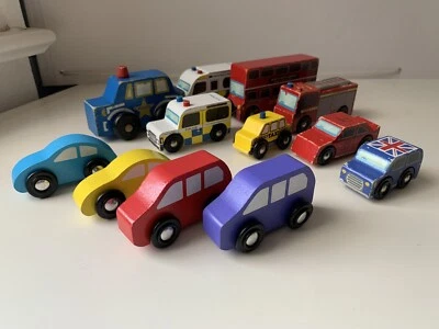 $31 • Buy Le Toy Van London Vehicles Set + Melissa & Doug Cars Wooden Wood SEE NOTE