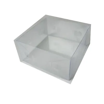 Clear Fascinator Tiara Flower Display Boxes. Pack Of 10. Size 20x19x9cm • £7.95