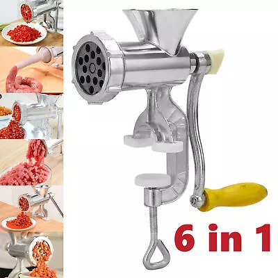 Manual Meat Grinder Heavy Duty Hand Operated Mincer Sausage Maker. Machine Hot • £9.59