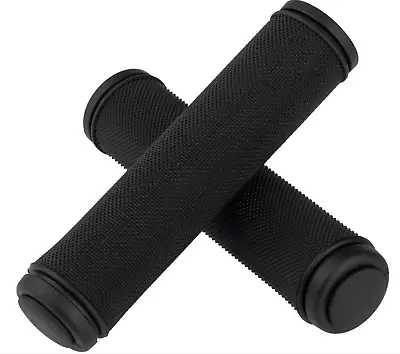 Velo Handlz MX Grips Black Bicycle Flangeless 130mm Length Rubber Replacement • $8.99