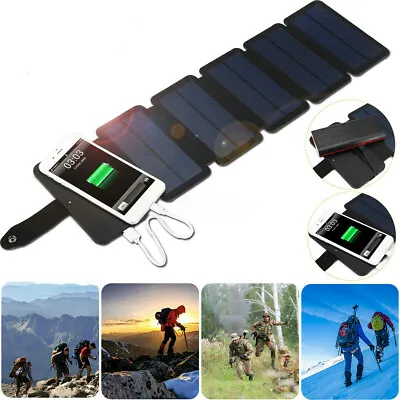 $30.89 • Buy Portable Solar Mobile Phone Charger Panel Power Bank Waterproof Camping Outdoor