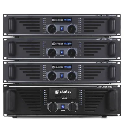 CHOICE SKYTEC Sky Series Pro Amplifer DJ Party Club Rack Mount PA Amp 480W-2000W • £145