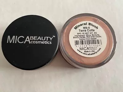 MICA Beauty Micabella Mineral Blush - Shade = TERRA COTTA MB 4 SPF 15 9g • $22
