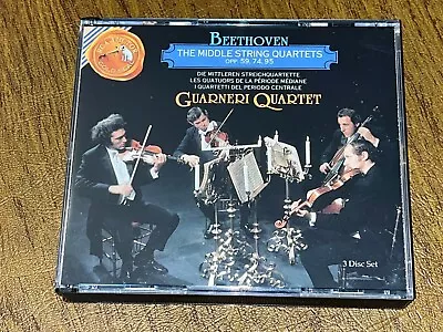 Guarneri Quartet-beethoven:the Middle Quartets/orig Rca Gold Seal 3cd-us No Ifpi • $1.99