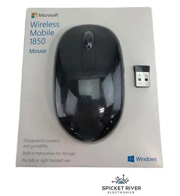 NEW - Open Box - Microsoft 1850 Wireless Mobile Mouse - Black • $6.80