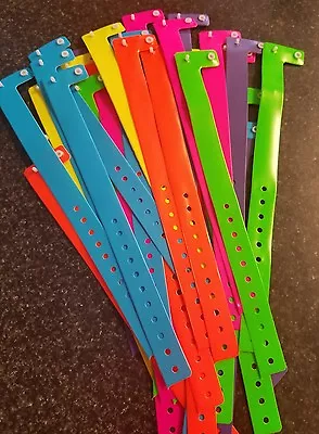 48  3/4  Neon Bright Assorted Plastic/ Vinyl Wristbands Wristbands For Events  • $14.25