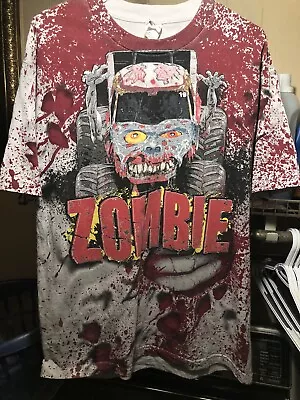 Zombie Monster Jam Las Vegas Truck Shirt All Over Print Size L Large • $174.99